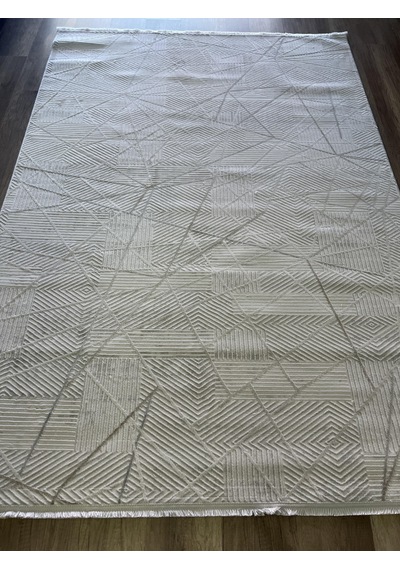 Hoom Rugs Moda 1080 Bej Yün Dokulu Akrilik Antibakteriyel Halı Bej