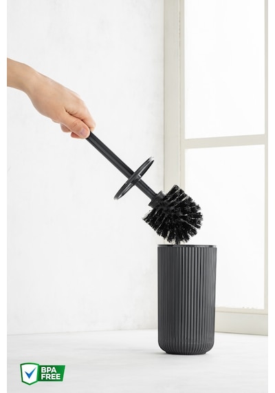 Nandy Home Kıl Fırçalı Hijyenik Tuvalet, Banyo Fırçası Antrasit