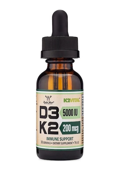 Vitamin D3 & K2 5000 Iu 200 Mcg & With Mct Oil 30 Servis 1 Fl. Oz .
