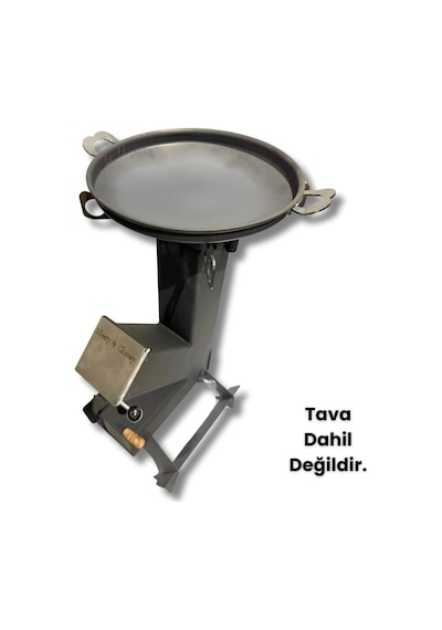 Çok Fonksiyonlu Izgaralı Roket Pelet Sobası Ve Odun Sobası - Rocket Grill