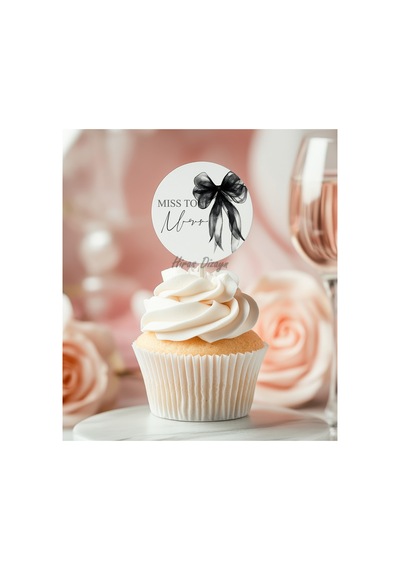 15adet Siyah Fiyonklu Bride To Be Bekarlığa Veda Cupcake Kürdanı Gelin Oluyor Düğün Kına Gecesi Bekarlığa Veda Süsü