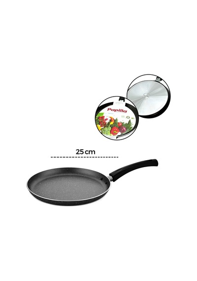 Papilla Ragnar 25 Cm Granit Krep Tava - Tek Saplı Brkt-739361- 12'li Paket Diğer