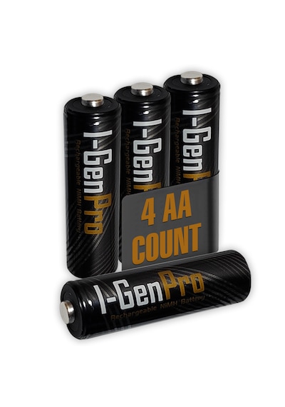 I-Gen G429 4'lü Pil Şarj Aleti + 4 Adet AA Pro 2950 mAh Şarjlı Kalem Pilli Set