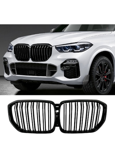 Bmw X5 G05 Çift Çizgi Böbrek 2019+ Parlak Siyah