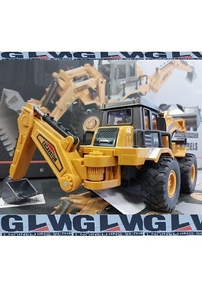 Dozer Kırılmaz Excavatör Hareketli Kol Ve Burun Oyuncak Glw Gruop Kepçe Iş Makinası