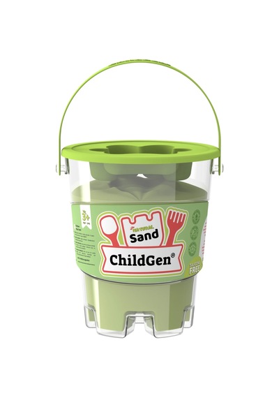 Childgen Kinetik Kum 500 Gram - Yeşil Çok  Renkli