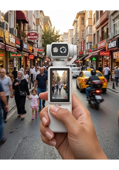 Kompakt 4k Video Kamera Otomatik Netleme Dahili Işık Destekli El Kamerası