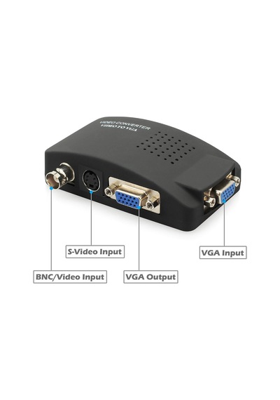 Bnc vga çevirici svideo vga çevirici s-video vga çevirici bnc vga dönüştürücü