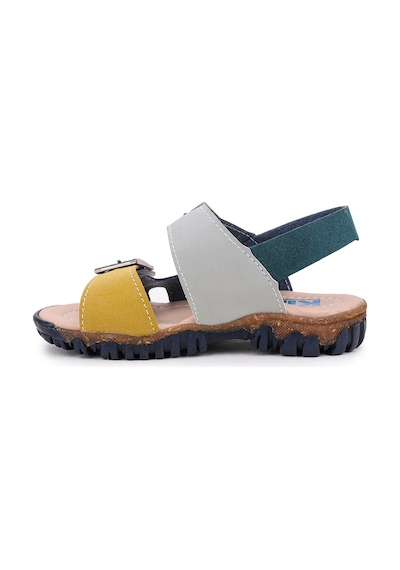 Kiko Kids Erkek Çocuk Sandalet Arz 2359 Petrol - Sarı