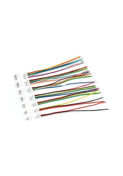 1,25mm Jst 2 Pin Kablolu Konnektör Takım 180d Erkek -20cm - Çift Taraflı