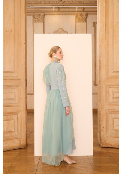 Senna Rebeca Dress Mint Yeşil