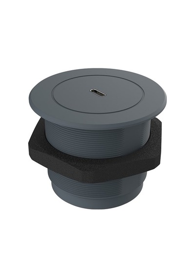 Metalline® Circular-line Modüler Hızlı Şarj Kutusu Usb-C-Antrasit