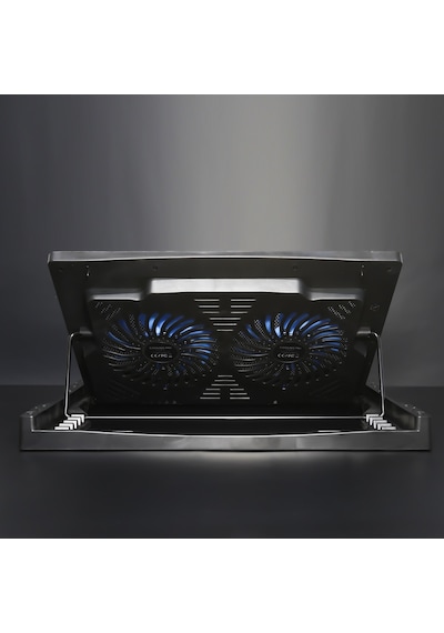 Rush RC828 Ironice Çift Fanlı Led Aydınlatmalı Laptop Notebook Soğutucu