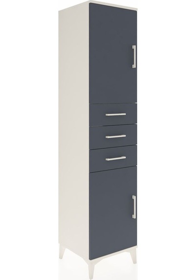 Hyperion Dolap 3 Raflı 3 Çekmeceli 2 Kapaklı 44x44x195 Aytaşı... Aytaşı