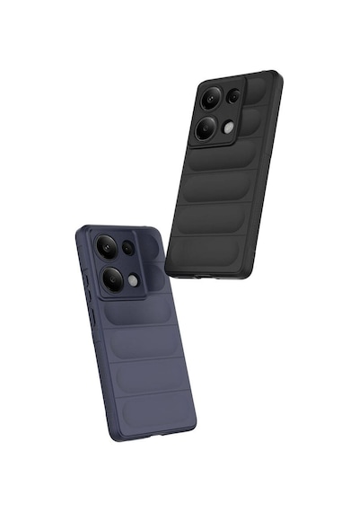 Nourthkiingdom Redmi Note 13 Pro 4g Kılıf Esnek Tpu Oyuklu Arka Yüzey Tasarımlı Nrtk Etnik Silikon Kapak - Lacivert Lacivert