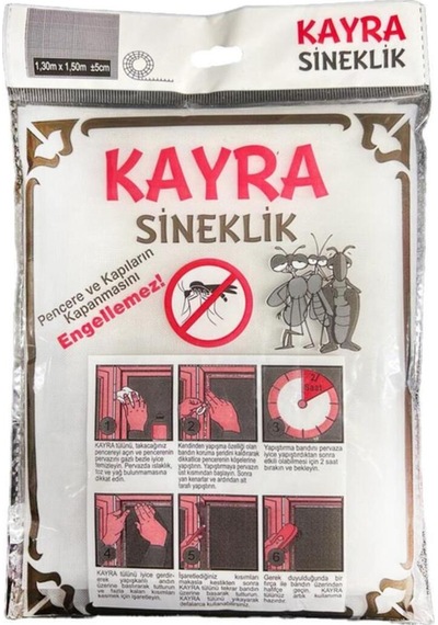 Sineklik Büyük Pvc 130x150 Cm Yapıştırmalı Hazır Sineklik Pvc-polyester
