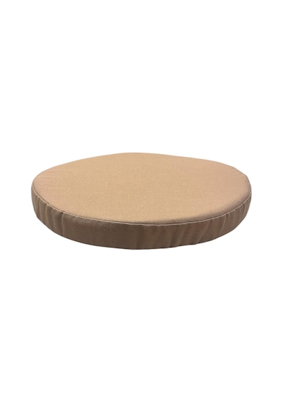 Kreş Anaokulu Yuvarlak Oyun Minderi Aktivite Minderi 40x40x5 Cm - Sandalye Minderi - Bahçe Dekor Minderi Yuvarlak Minder Açık Kahverengi