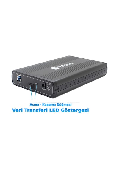 Wozlo 3.5 İnç Usb 3.0 Harici Sata Harddisk Kutusu Harici Hdd Kutu