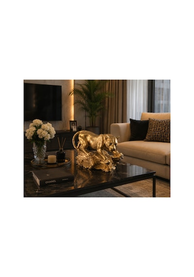 Dekor Panter Biblosu Gold Dekoratif Heykel Salon Ofis Konsol Tv Ünitesi Kitaplık Masa Üstü Dekorasyonu Ev Dekorasyon Aksesuarı Modern Lüks Biblo Polyester 30x18 Cm Altın Dekor Panter Biblosu Gold Dekoratif Heykel Salon Ofis Konsol Tv Ünitesi Kitaplık Masa Üstü Dekorasyonu Ev Dekorasyon Aksesuarı Modern Lüks Biblo Polyester 30x18 Cm Altın