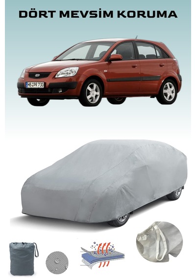 Kia Rio Hatchback Ile Uyumlu Araba Brandası, Oto Branda, Araba Çadırı, Su-güneş Geçirmez Gri