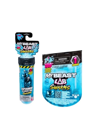 Mr. Beast Lab Swarms Test Tüpü 2'li Paket, 2,54 Cm Temalı Sürüler Koleksiyonluk Mr. Beast Lab La Mystery 1 İnç Figür Tekli Paket, 1 Paket