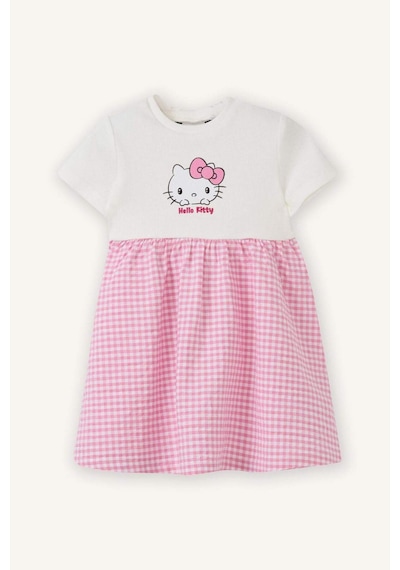 Defacto Hello Kıtty Fitilli Kaşkorse Elbise Kız Bebek H1208a526smer105 Ekru-er105