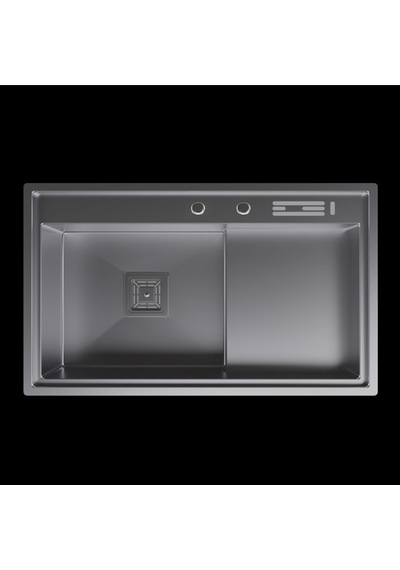 Inox 80x48,5 Çift Göz Bardak Yıkamalı Paslanmaz Çelik Eviye Renkli