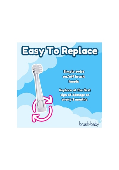Babysonic Yedek Başlık 0-18 Ay 2'li Paket - Ekstra Yumuşak Kıllar