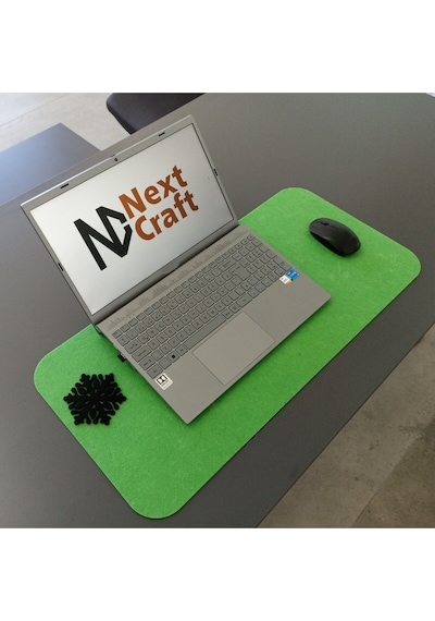 Keçe Bilgisayar Mouse Pedi Masa Üstü Düzenleyici Mat 70x32 Cm Yeşil