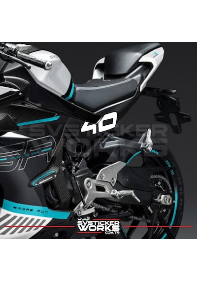 Cfmoto 450sr 40 Sticker Yan Plastik Sticker Etiket Yüksek Kalite Folyo Diğer