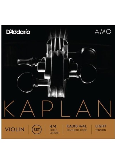 D'addario Ka310l Kaplan Amo 4/4 Tam Boy Keman Tel Seti - Light Ta