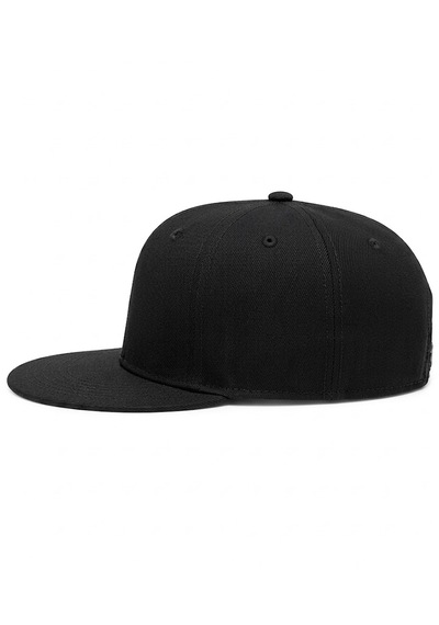 Maviş Tuhafiye Hip Hop Snapback Cap Modern Siyah Şapka Logosuz