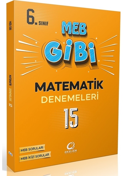 Oksijen 6. Sınıf Matematik Meb Gibi 15 Li Branş Denemeleri
