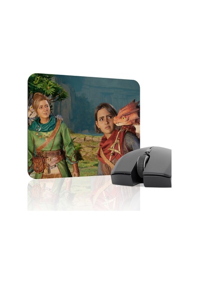 Split Fiction Kaymaz Dikişli Kauçuk Oyuncu Mousepad V3 - 22x18 Gaming Mouse Pad Fare Altlığı