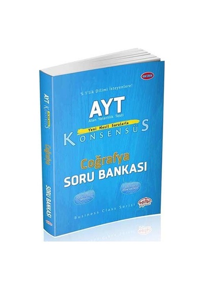 Ayt Coğrafya Soru Bankası Konsesüs - Editör Yayınevi