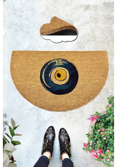 Coco Mat Tallone 45x75 Cm Doğal Koko Kıl Paspas,hindistan Naturel Kapı Önü Paspası Renkli