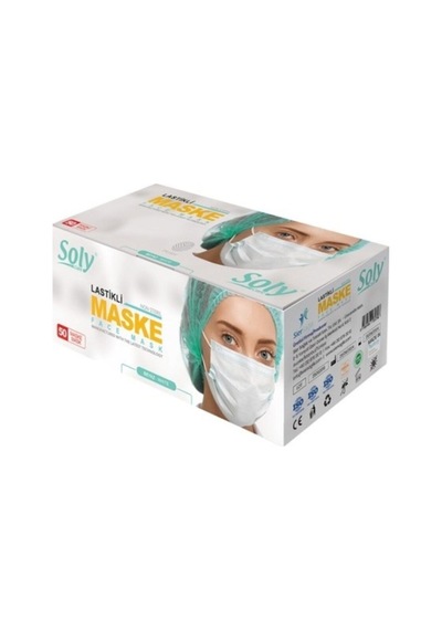 Care Siyah 3 Katlı Full Ultrasonik Maske 1 Paket 50 Adet