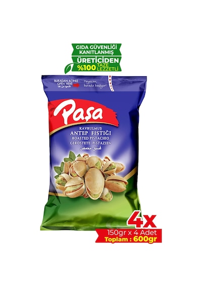Paşa Kuruyemiş Paşa Antep Fıstığı 4 x 150 G