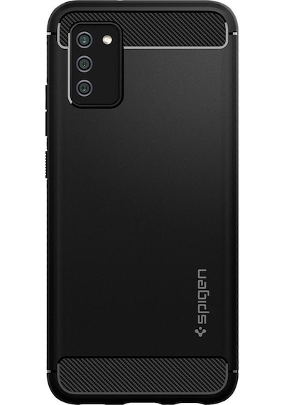 Spigen Galaxy Uyumlu F02s / M02s / A02s Kılıf Rugged Armor Matte Black