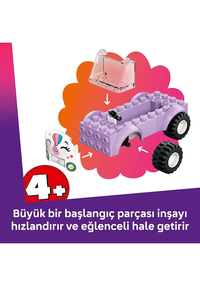 LEGO® Friends Tek Boynuzlu At Pasta Dağıtım Arabası 42675 - 4 yaş ve üzeri çocuklar için Yaratıcı Oyuncak Yapım Seti (67 Parça)
