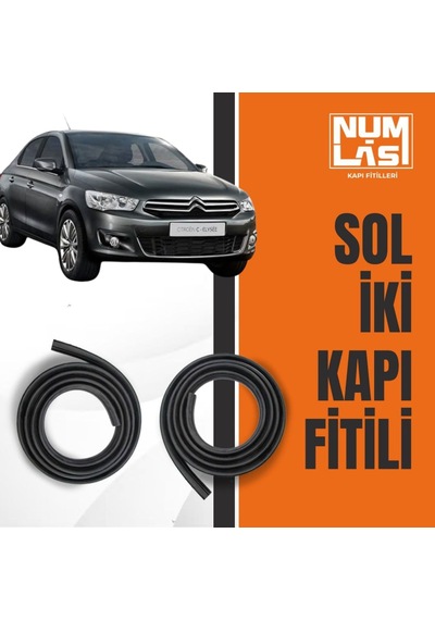 Citroen C-elysee Sol Ön Ve Arka Kapı Fitili-a Kalite-numlas-nm3442