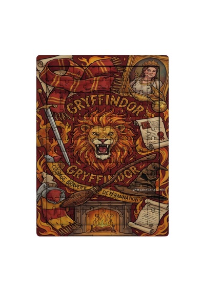 Ghostbastır Design Harry Potter Gryffindor 99 Parça Ayaklı Puzzle Dekoratif Çocuk Yapbozu 010