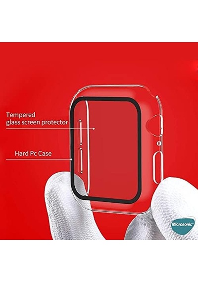 Apple Watch Series 10 42mm Kılıf Clear Premium Slim Watchband Şeffaf Watch Series 10 42mm İle Uyumlu Kılıf - Şeffaf