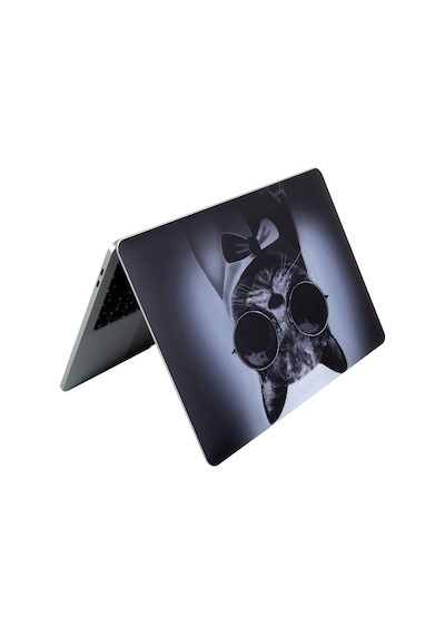 Apple Uyumlu MacBook Air 13.6 İnç Kılıf M2 M3 M4 M5 Yapıştırma Laptop Kaplama A3449 A3240 Siyah