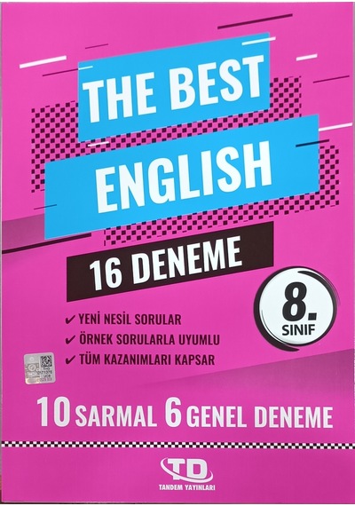 Tandem Yayınları Otorite 8. Sınıf İngilizce 16lı Deneme