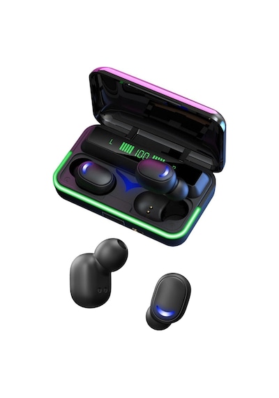 E10 Mipods Bt 5.1 Oyuncu Kulaklığı Işıklı Led Göstergeli Bluetooth Kulakiçi Kulaklık