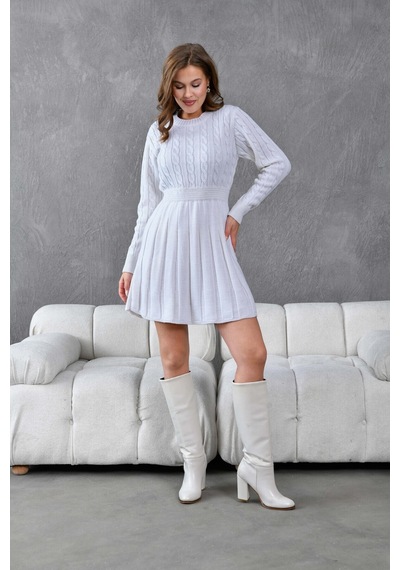 Flex Fashıon Saç Örgülü Trend Popüler Triko Mini Elbise Krem - 662242424 Krem - 662242424 Krem Flex Fashıon Saç Örgülü Trend Popüler Triko Mini Elbise Krem - 662242424 Krem - 662242424 Krem