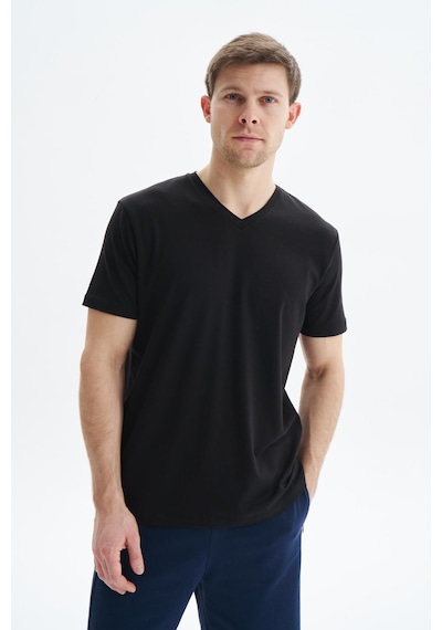 AR-MA Arma Erkek Regular Fit Basic Süprem V Yaka Tişört Y29344472102 Siyah
