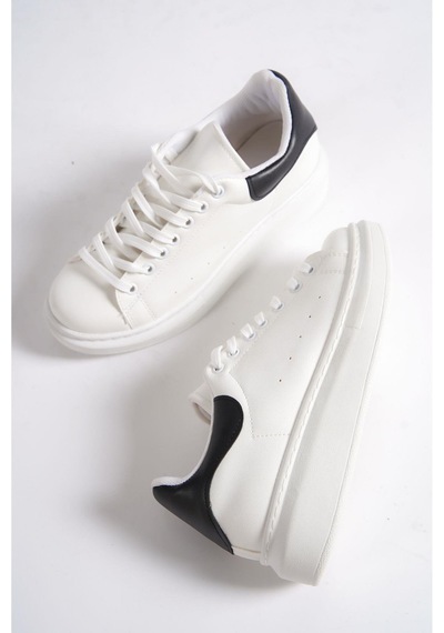 Mubiano Mbmkq200-bs Kadın Kalın Taban Beyaz/siyah Sneaker & Spor Ayakkabı Beyaz/siyah