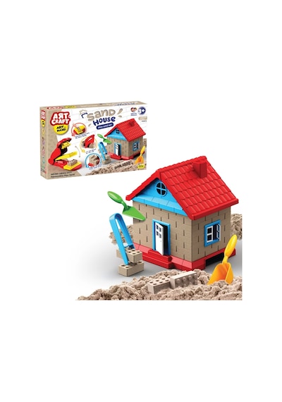 Art Sand Kinetik Ev Kum Seti 750 Gr. - Oyun Kumu Seti - Kinetik Kum Seti - Natural Kum - Doğal Kum Renkli